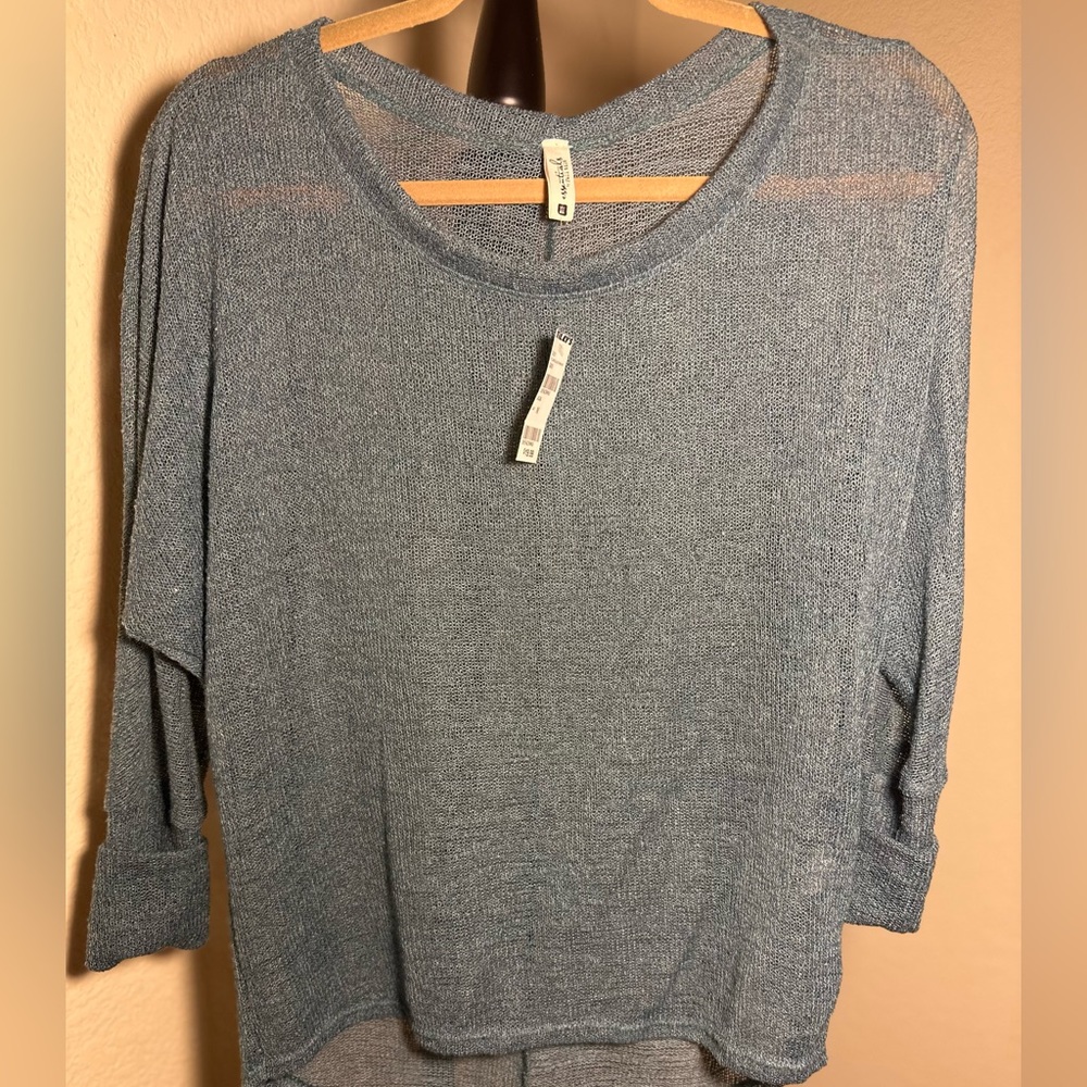 Juniors Sheer Cover Top by Full Tilt              Color: Teal /Size:Medium